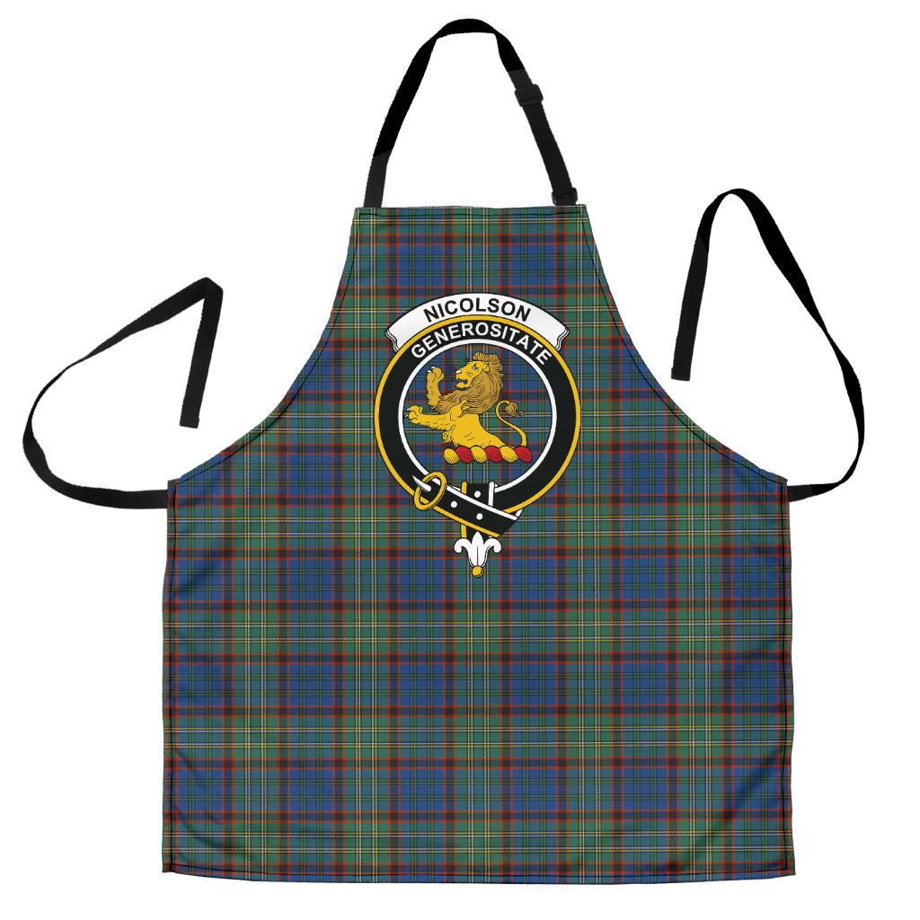 Clan Nicolson Hunting Ancient Tartan Crest Apron XH11 Clan Nicolson Tartan Today   