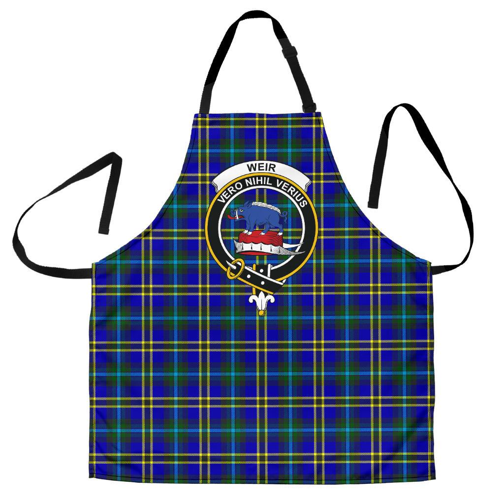 Clan Weir Modern Tartan Crest Apron DR52 Clan Weir Tartan Today   