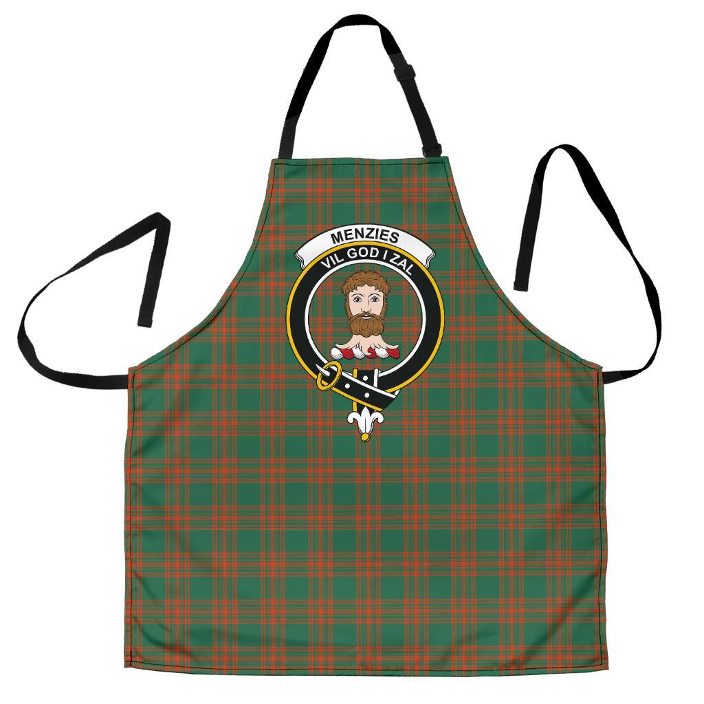 Clan Menzies Green Ancient Tartan Crest Apron KO97 Clan Menzies Tartan Today   