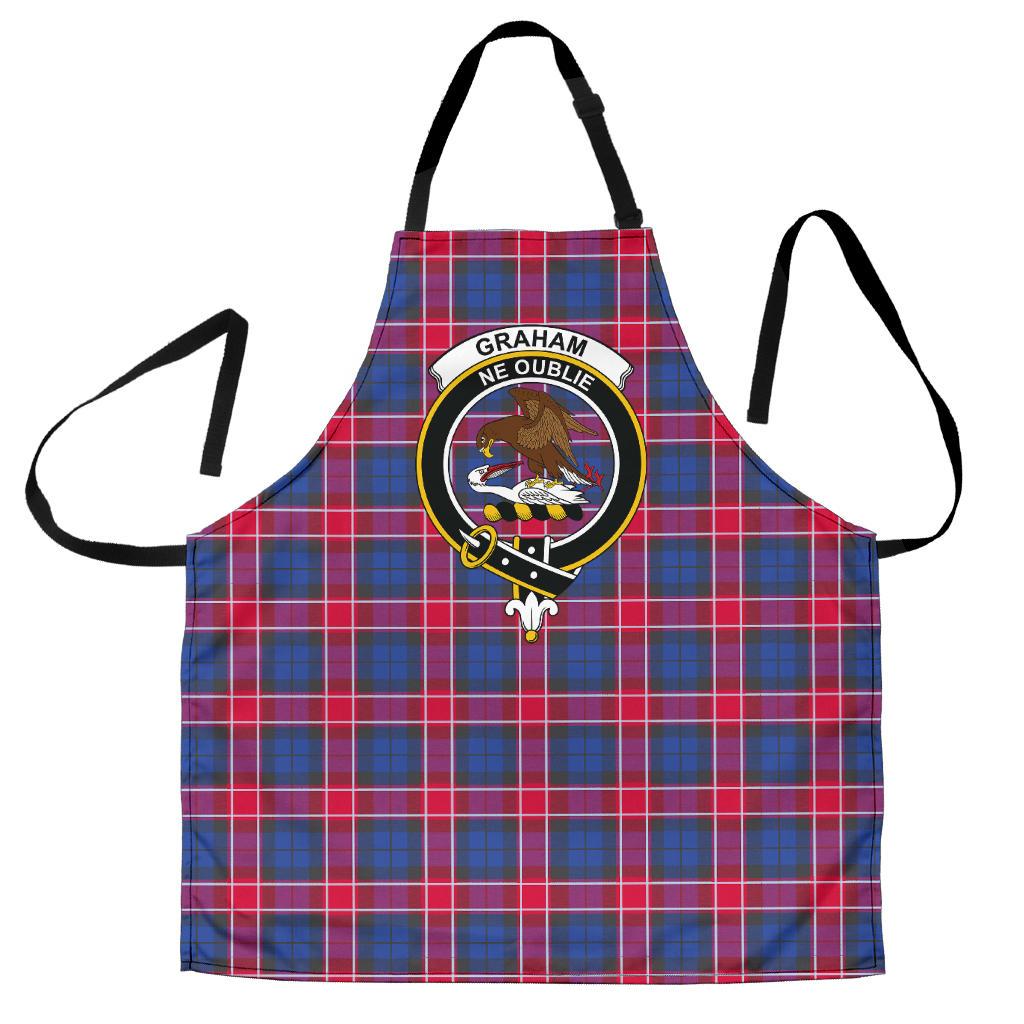 Clan Graham of Menteith Red Tartan Crest Apron KK58 Clan Graham Tartan Today   
