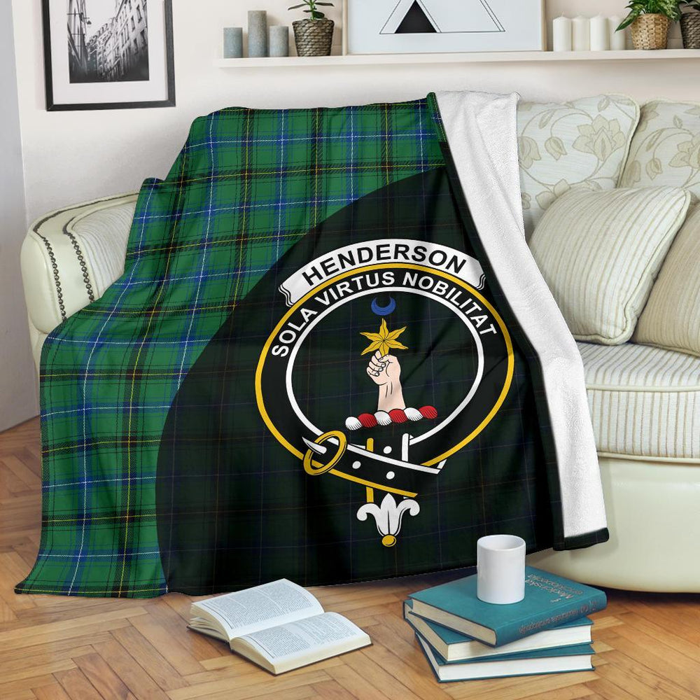 Clan Henderson Ancient Tartan Crest Blanket Wave Style FB81 Clan Henderson Tartan Today   