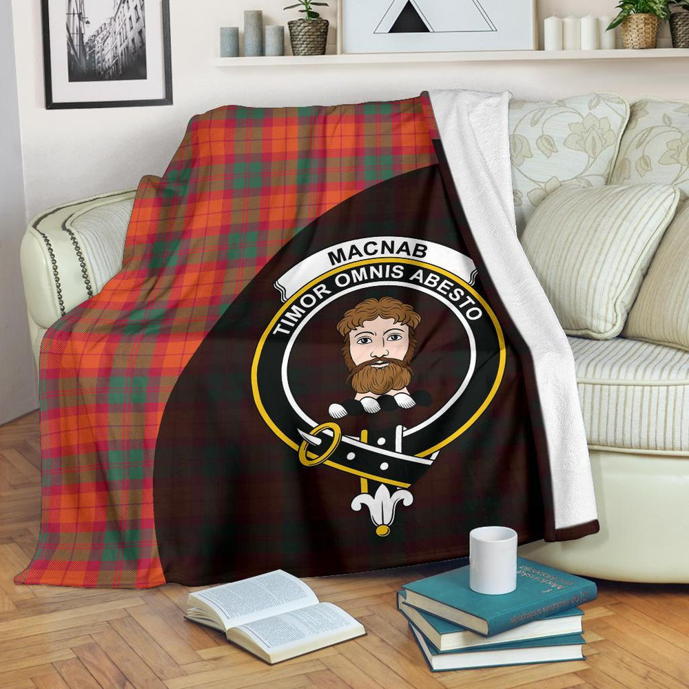 Clan MacNab Ancient Tartan Crest Blanket Wave Style HH27 Clan MacNab Tartan Today   