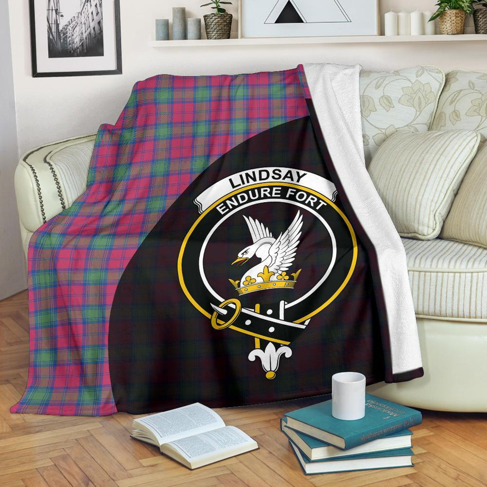 Clan Lindsay Ancient Tartan Crest Blanket Wave Style ZW76 Clan Lindsay Tartan Today   