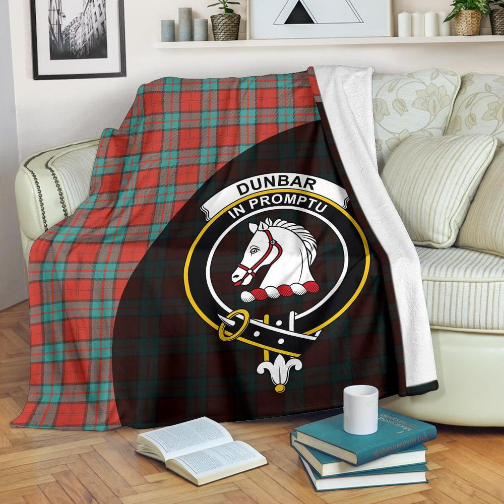Clan Dunbar Ancient Tartan Crest Blanket Wave Style JS22 Clan Dunbar Tartan Today   