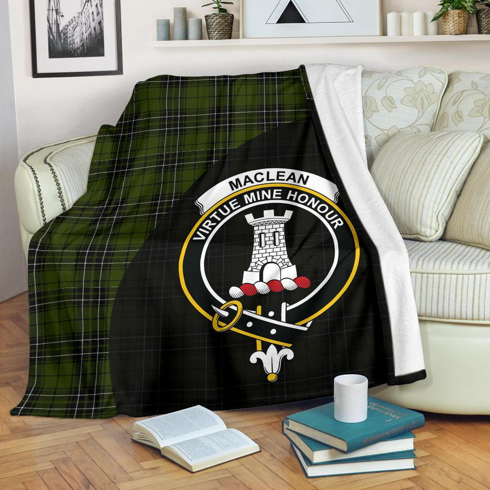 Clan MacLean Hunting Tartan Crest Blanket Wave Style FZ82 Clan Hall Tartan Today   
