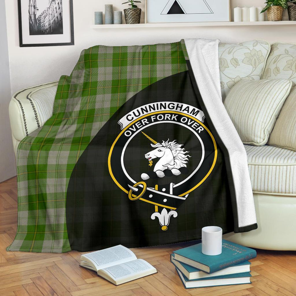 Clan Cunningham Dress Green Dancers Tartan Crest Blanket Wave Style AC81 Clan Cunningham Tartan Today   