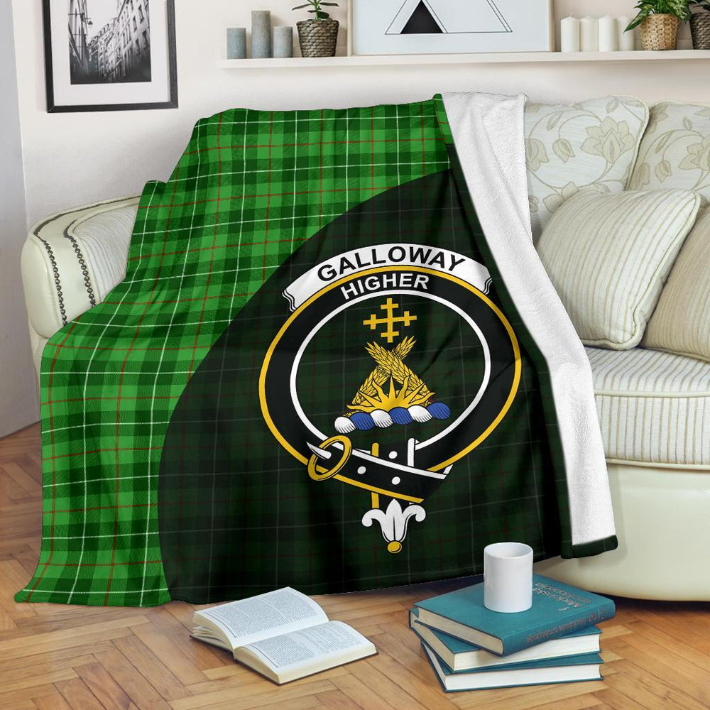 Clan Galloway District Tartan Crest Blanket Wave Style OO75 Clan Galloway Tartan Today   