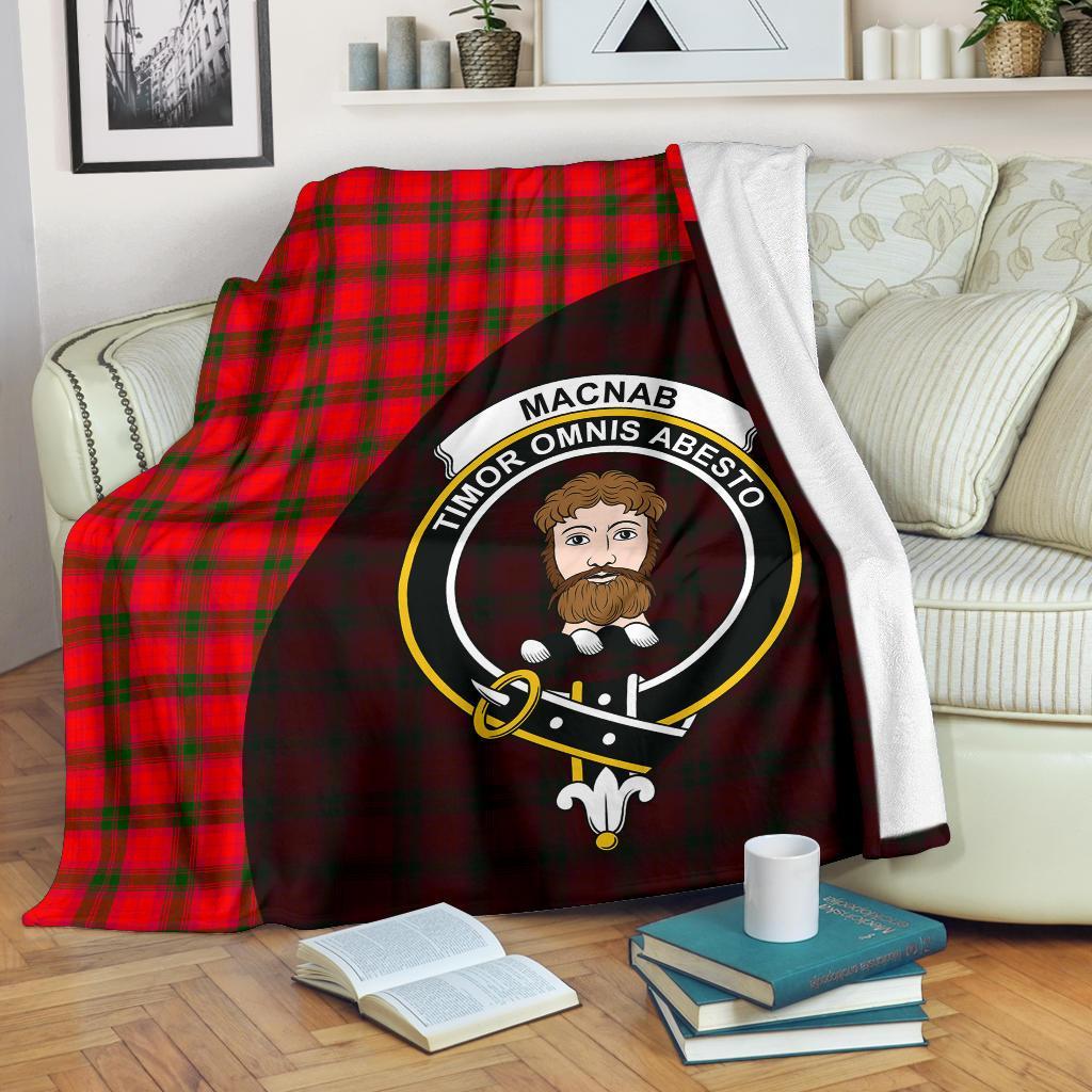 Clan MacNab Modern Tartan Crest Blanket Wave Style BJ53 Clan MacNab Tartan Today   