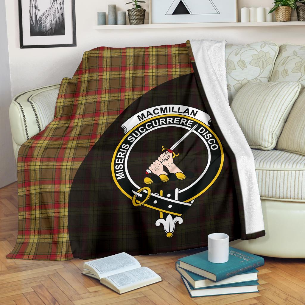 Clan MacMillan Old Weathered Tartan Crest Blanket Wave Style RI86 Clan MacMillan Tartan Today   