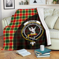 Clan Gibbs Tartan Crest Blanket Wave Style NA69 Clan Gibbs Tartan Today   