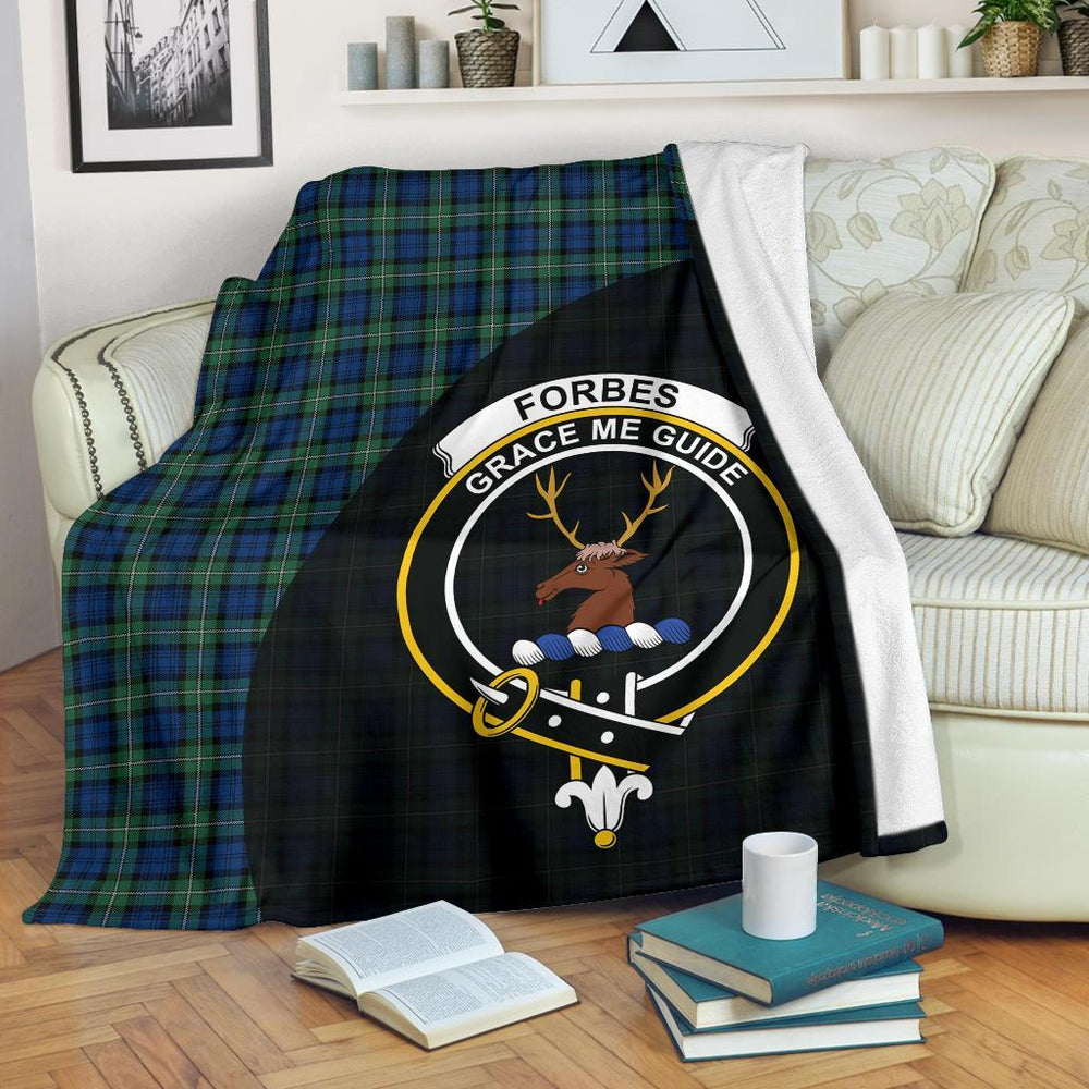 Clan Forbes Ancient Tartan Crest Blanket Wave Style CT82 Clan Forbes Tartan Today   