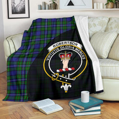 Clan Robertson Hunting Modern Tartan Crest Blanket Wave Style WZ53 Clan Robertson Tartan Today   