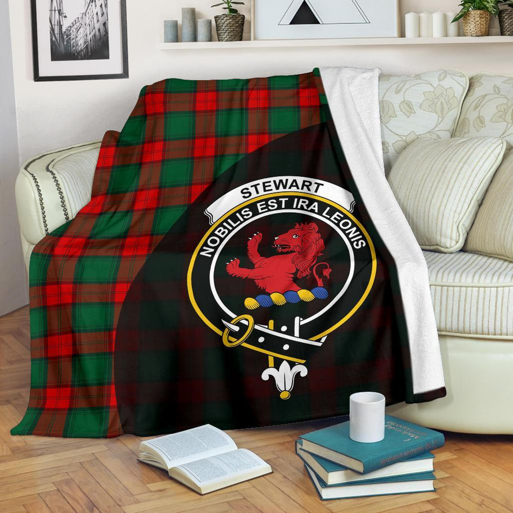 Clan Stewart Atholl Modern Tartan Crest Blanket Wave Style TH77 Clan Stewart Tartan Today   