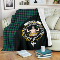 Clan Urquhart Broad Red Ancient Tartan Crest Blanket Wave Style KP83 Clan Urquhart Tartan Today   