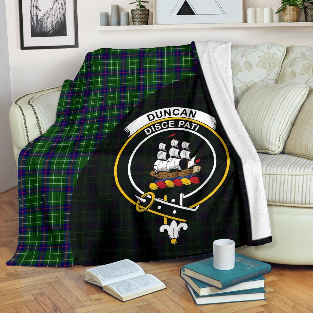 Clan Duncan Modern Tartan Crest Blanket Wave Style GP89 Clan Duncan Tartan Today   