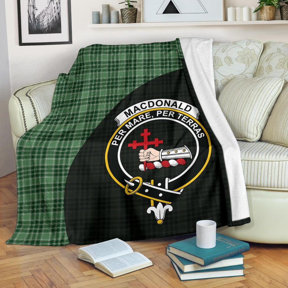 Clan MacDonald Lord of the Isles Hunting Tartan Crest Blanket Wave Style SR55 Clan MacDonald Tartan Today   