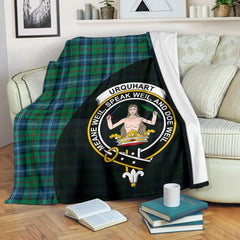 Clan Urquhart Ancient Tartan Crest Blanket Wave Style NS82 Clan Urquhart Tartan Today   