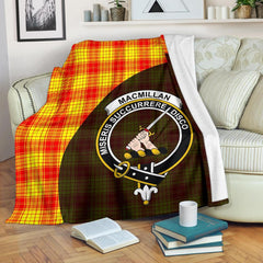 Clan MacMillan Tartan Crest Blanket Wave Style WM34 Clan MacMillan Tartan Today   