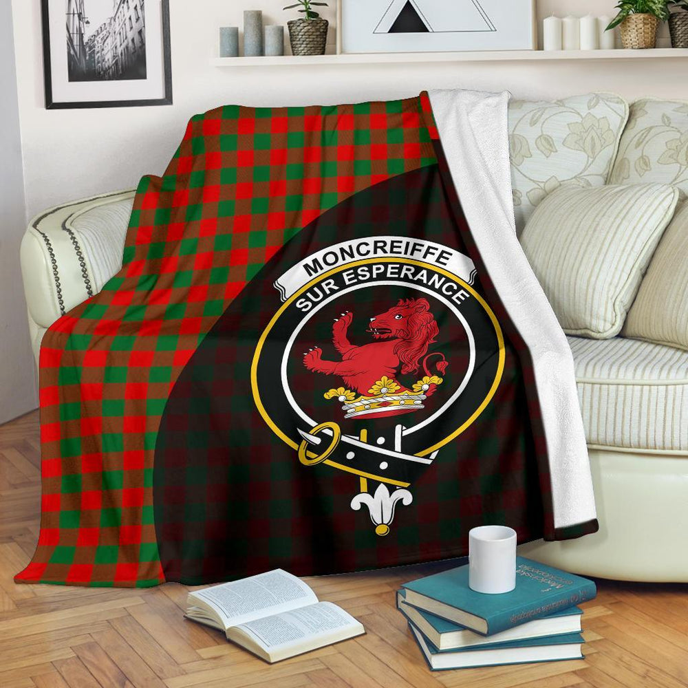 Clan Moncrieffe Tartan Crest Blanket Wave Style ST85 Clan Moncreiffe Tartan Today   