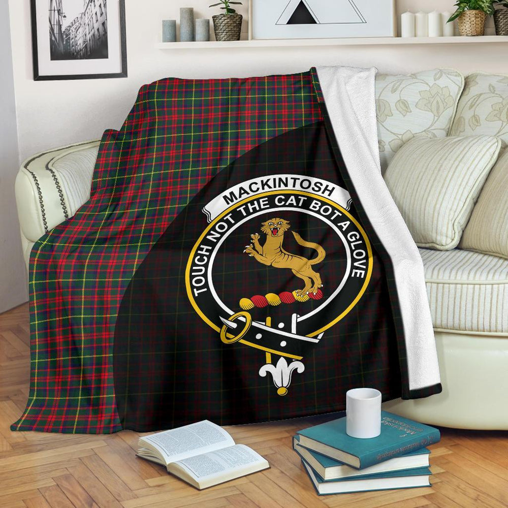 Clan MacKintosh Hunting Modern Tartan Crest Blanket Wave Style HA73 Clan MacKintosh / MacIntosh Tartan Today   