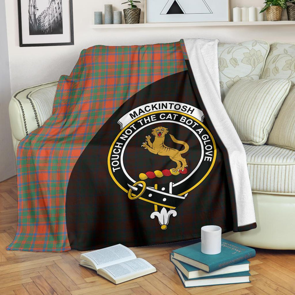 Clan MacKintosh Ancient Tartan Crest Blanket Wave Style DO70 Clan MacKintosh / MacIntosh Tartan Today   