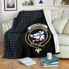 Clan Galbraith Modern Tartan Crest Blanket Wave Style PO79 Clan Rait Tartan Today   