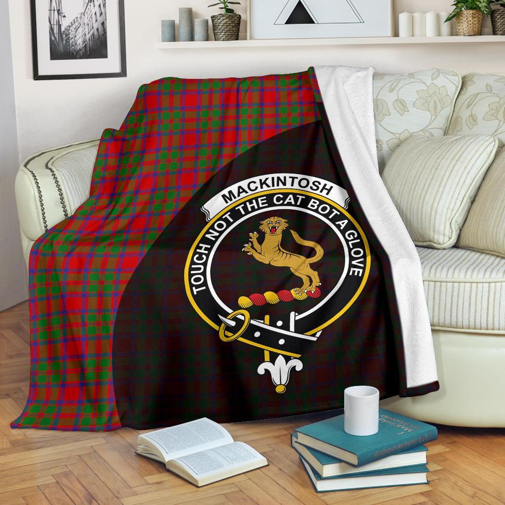 Clan MacKintosh Modern Tartan Crest Blanket Wave Style IO52 Clan MacKintosh / MacIntosh Tartan Today   