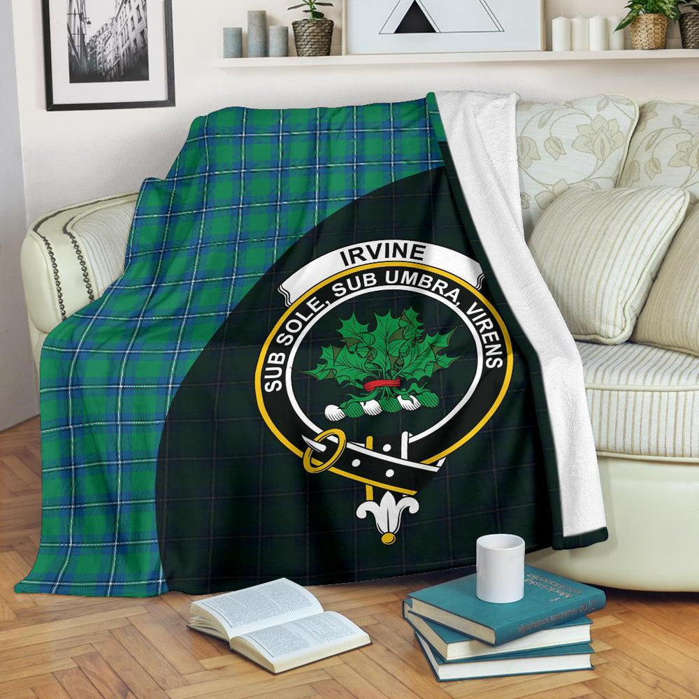 Clan Irvine Ancient Tartan Crest Blanket Wave Style ZI89 Clan Irvine Tartan Today   