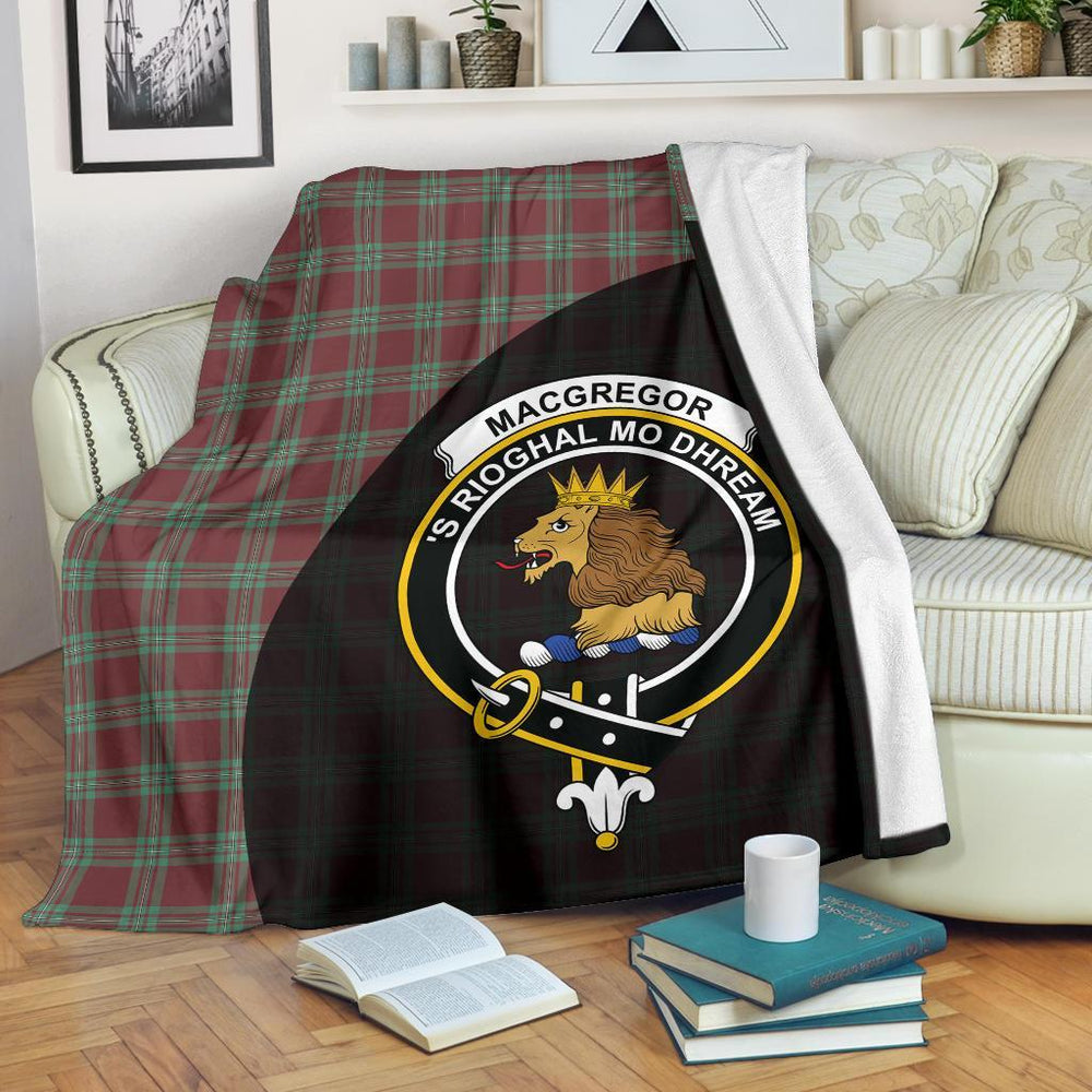 Clan MacGregor Hunting Ancient Tartan Crest Blanket Wave Style BW89 Clan MacGregor Tartan Today   