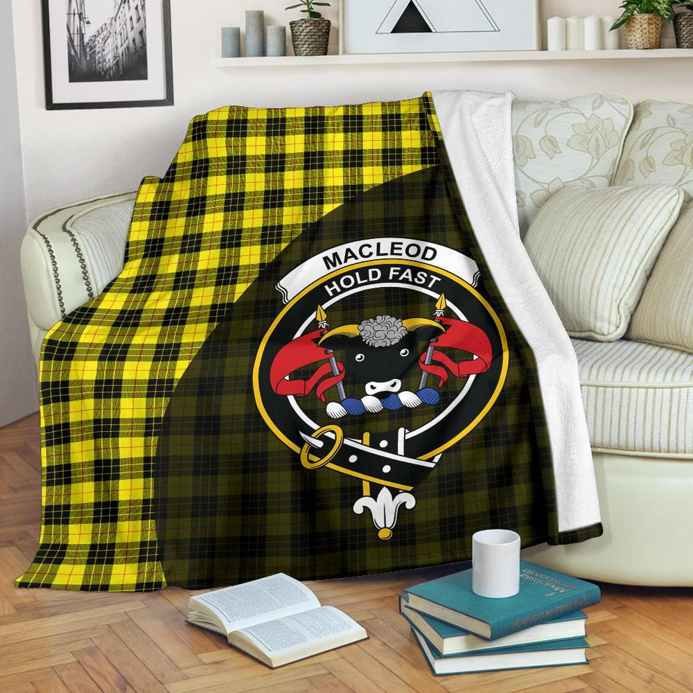 Clan MacLeod of Lewis Modern Tartan Crest Blanket Wave Style MD53 Clan Hall Tartan Today   