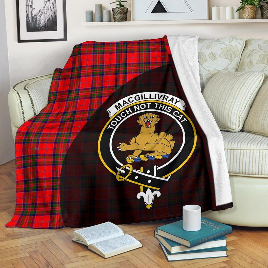 Clan MacGillivray Modern Tartan Crest Blanket Wave Style KB71 Clan MacGillivray Tartan Today   