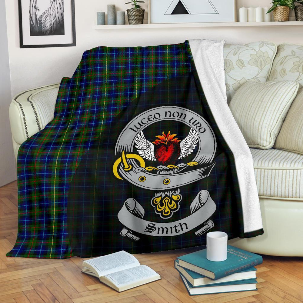 Clan Smith Modern Tartan Crest Blanket Wave Style XQ76 Clan Smith Tartan Today   
