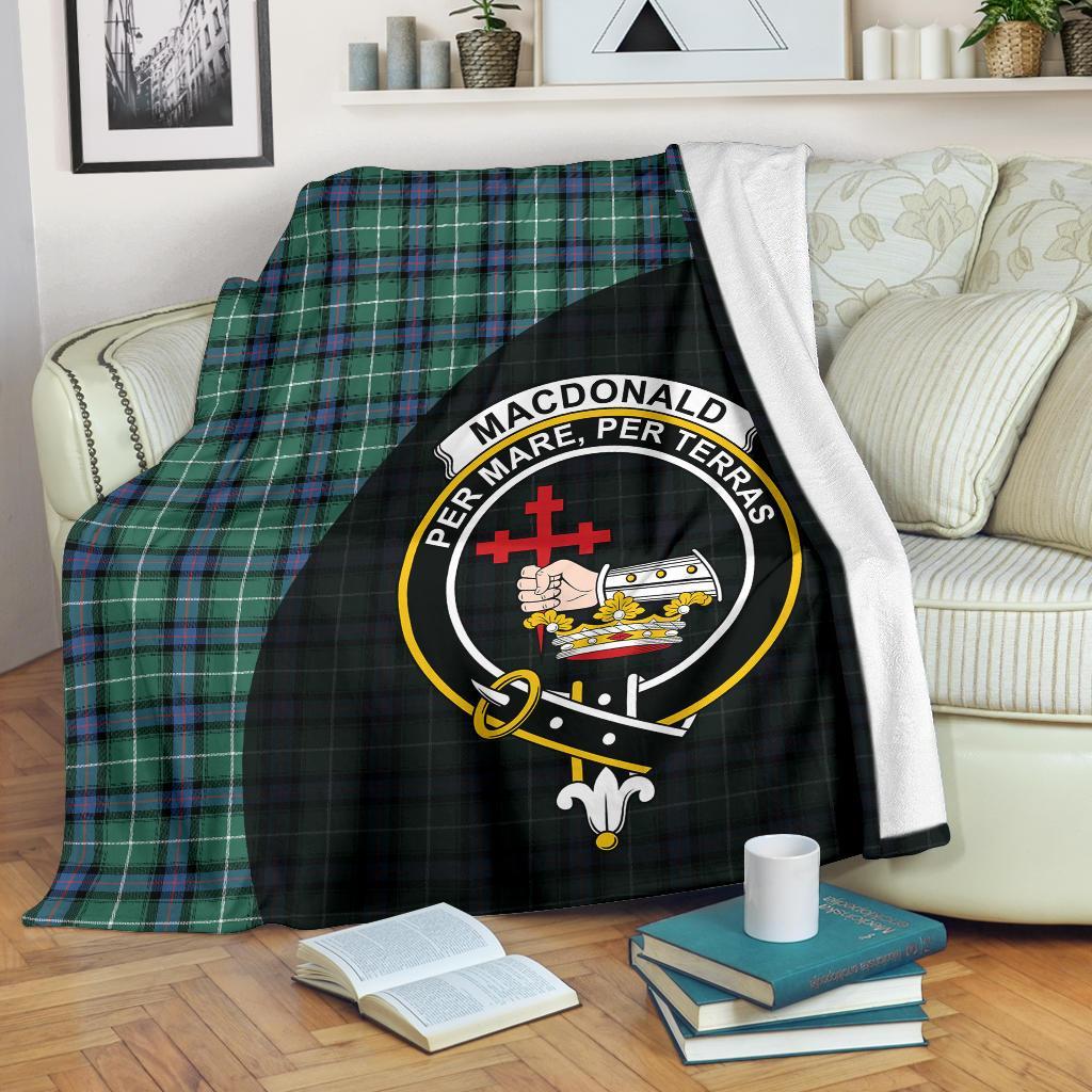Clan MacDonald of the Isles Hunting Ancient Tartan Crest Blanket Wave Style HY23 Clan MacDonald Tartan Today   