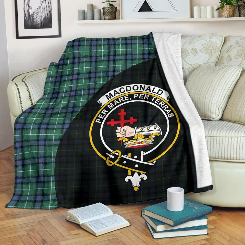 Clan MacDonald of the Isles Hunting Ancient Tartan Crest Blanket Wave Style HY23 Clan MacDonald Tartan Today   