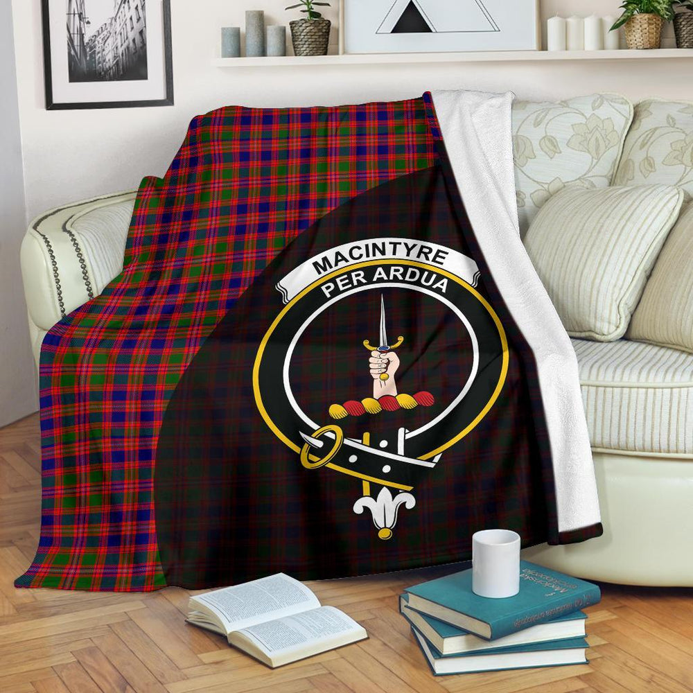 Clan MacIntyre Modern Tartan Crest Blanket Wave Style VX30 Clan MacIntyre Tartan Today   