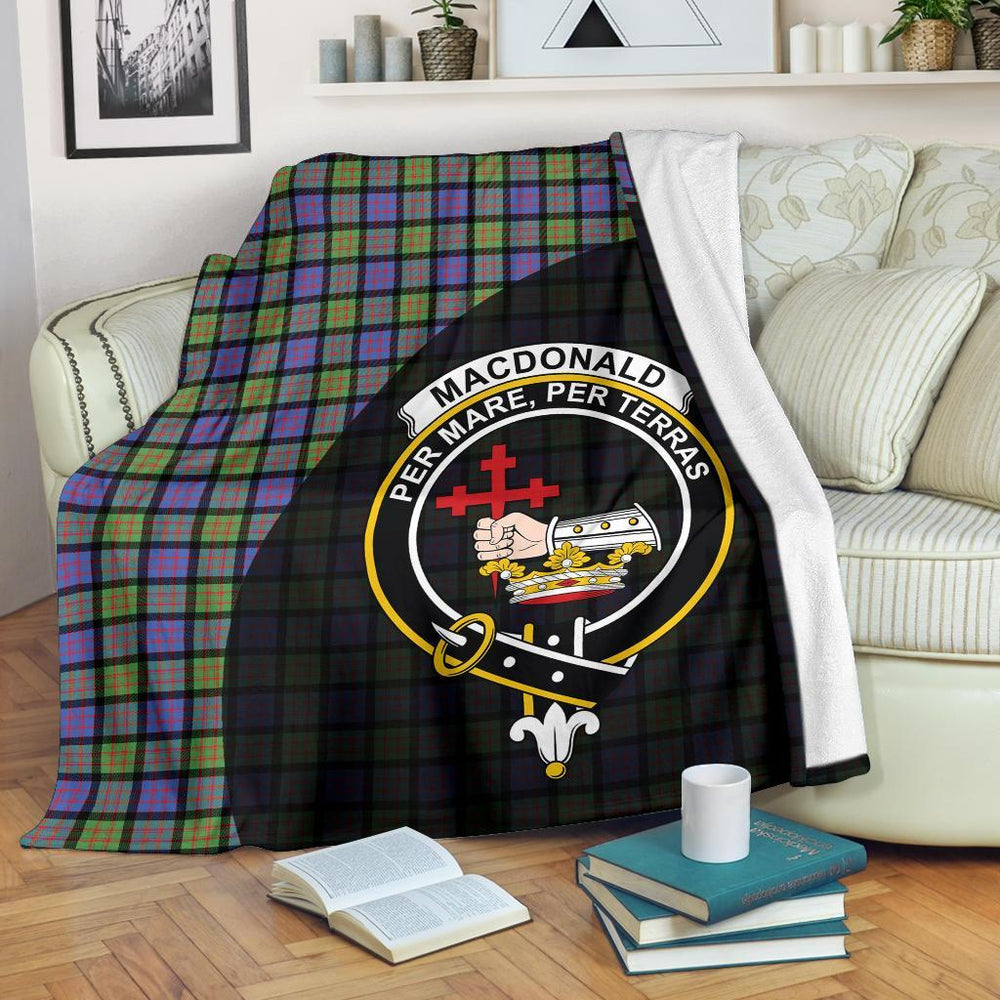 Clan MacDonald Ancient Tartan Crest Blanket Wave Style BF55 Clan MacDonald Tartan Today   