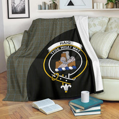 Clan Haig Check Tartan Crest Blanket Wave Style MT36 Clan Haig Tartan Today   