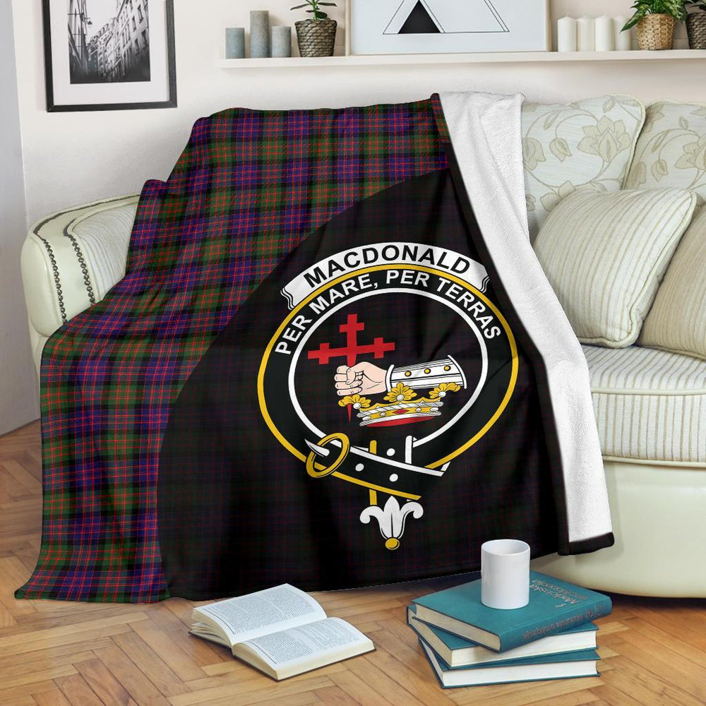 Clan MacDonald Modern Tartan Crest Blanket Wave Style FZ49 Clan MacDonald Tartan Today   