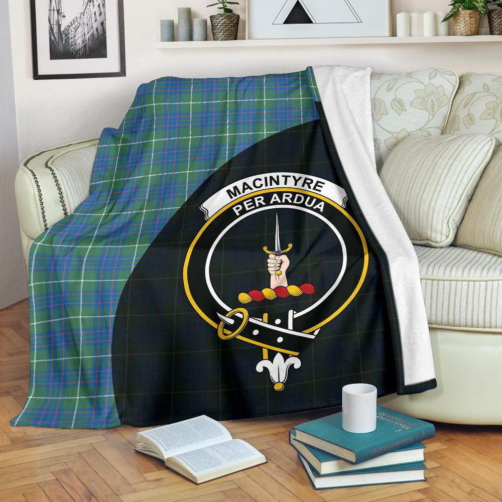 Clan MacIntyre Hunting Ancient Tartan Crest Blanket Wave Style UH37 Clan MacIntyre Tartan Today   