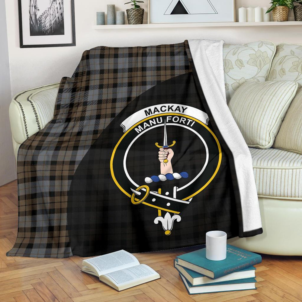 Clan MacKay Weathered Tartan Crest Blanket Wave Style RV41 Clan MacKay Tartan Today   