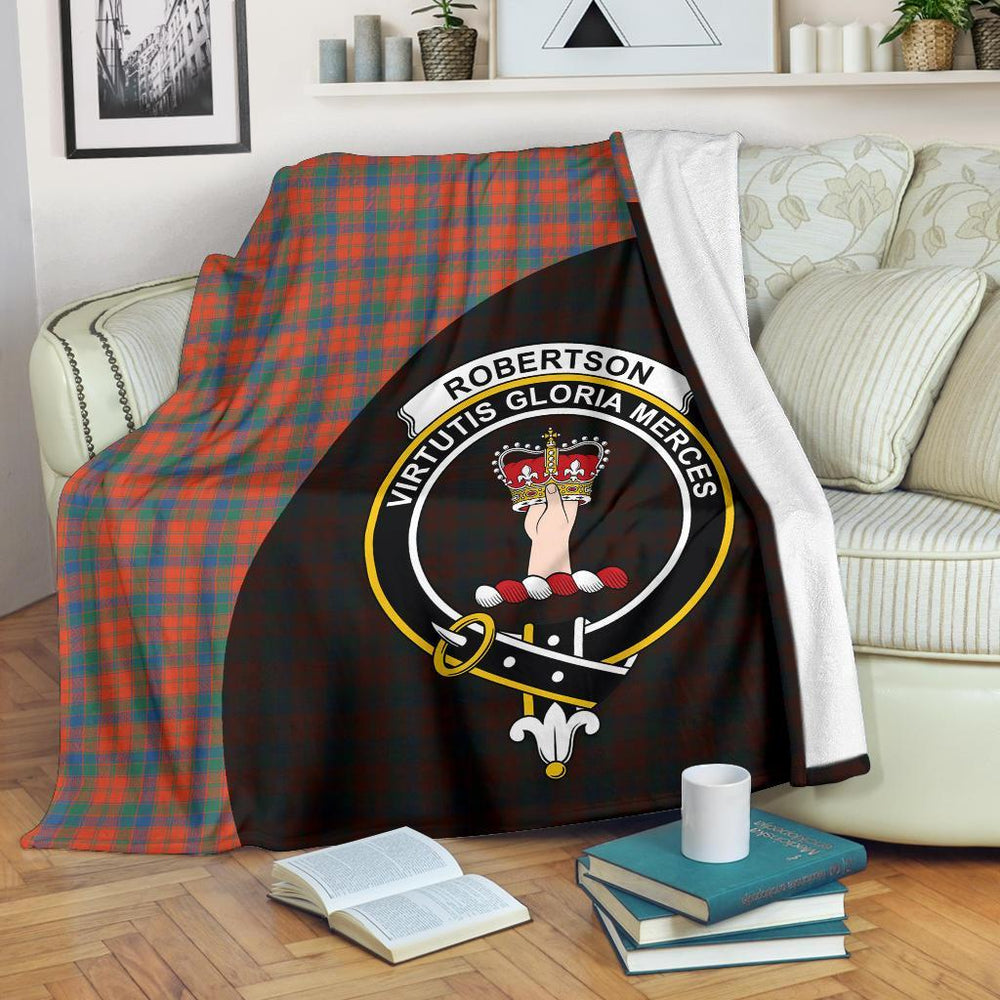 Clan Robertson Ancient Tartan Crest Blanket Wave Style VS28 Clan Robertson Tartan Today   