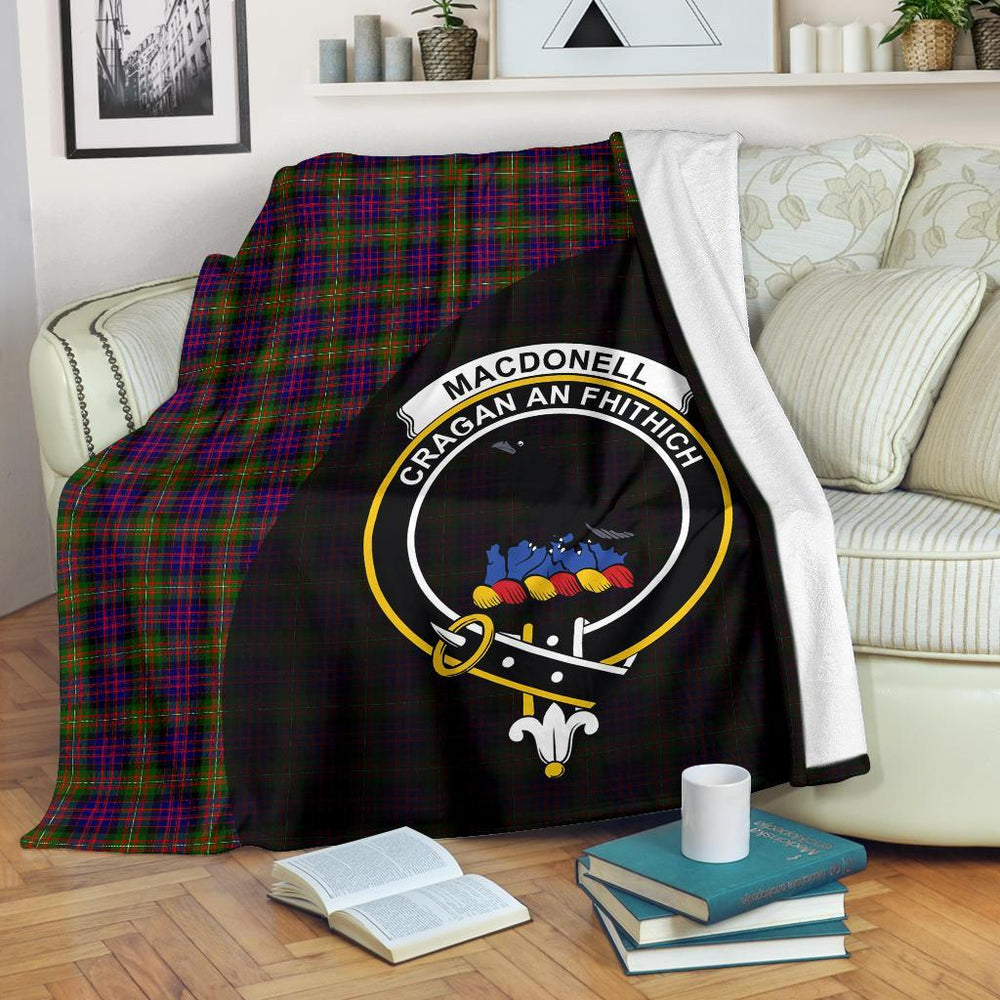 Clan MacDonnell Of Glengarry Modern Tartan Crest Blanket Wave Style UT83 Clan Glen Tartan Today   