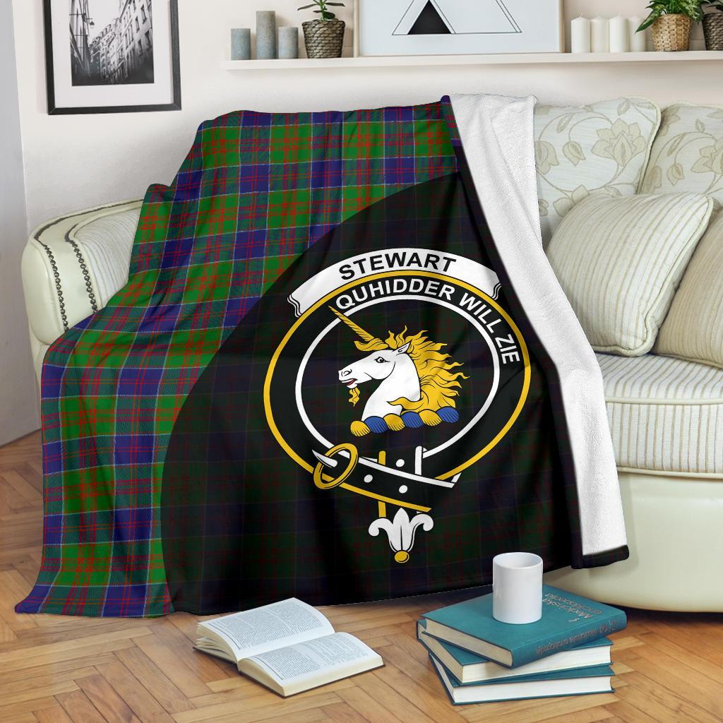 Clan Stewart of Appin Hunting Modern Tartan Crest Blanket Wave Style ZX38 Clan Stewart of Appin Tartan Today   