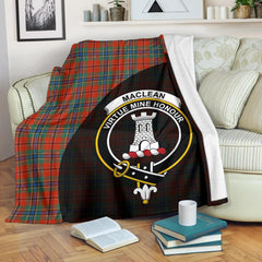 Clan MacLean of Duart Ancient Tartan Crest Blanket Wave Style IB65 Clan Hall Tartan Today   