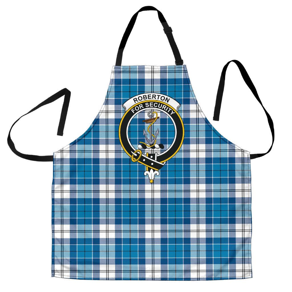 Clan Roberton Tartan Crest Apron SJ39 Clan Roberton Tartan Today   