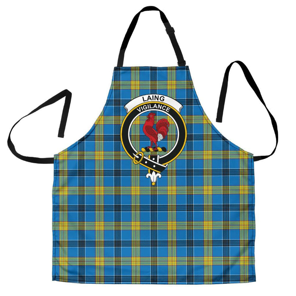 Clan Laing Tartan Crest Apron FQ88 Clan Laing Tartan Today   