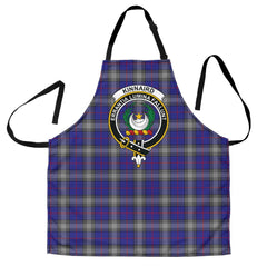 Clan Kinnaird Tartan Crest Apron SB42 Clan Kinnaird Tartan Today   