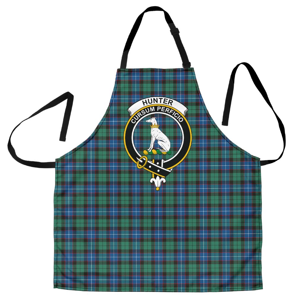 Clan Hunter Ancient Tartan Crest Apron OD64 Clan Hunter Tartan Today   