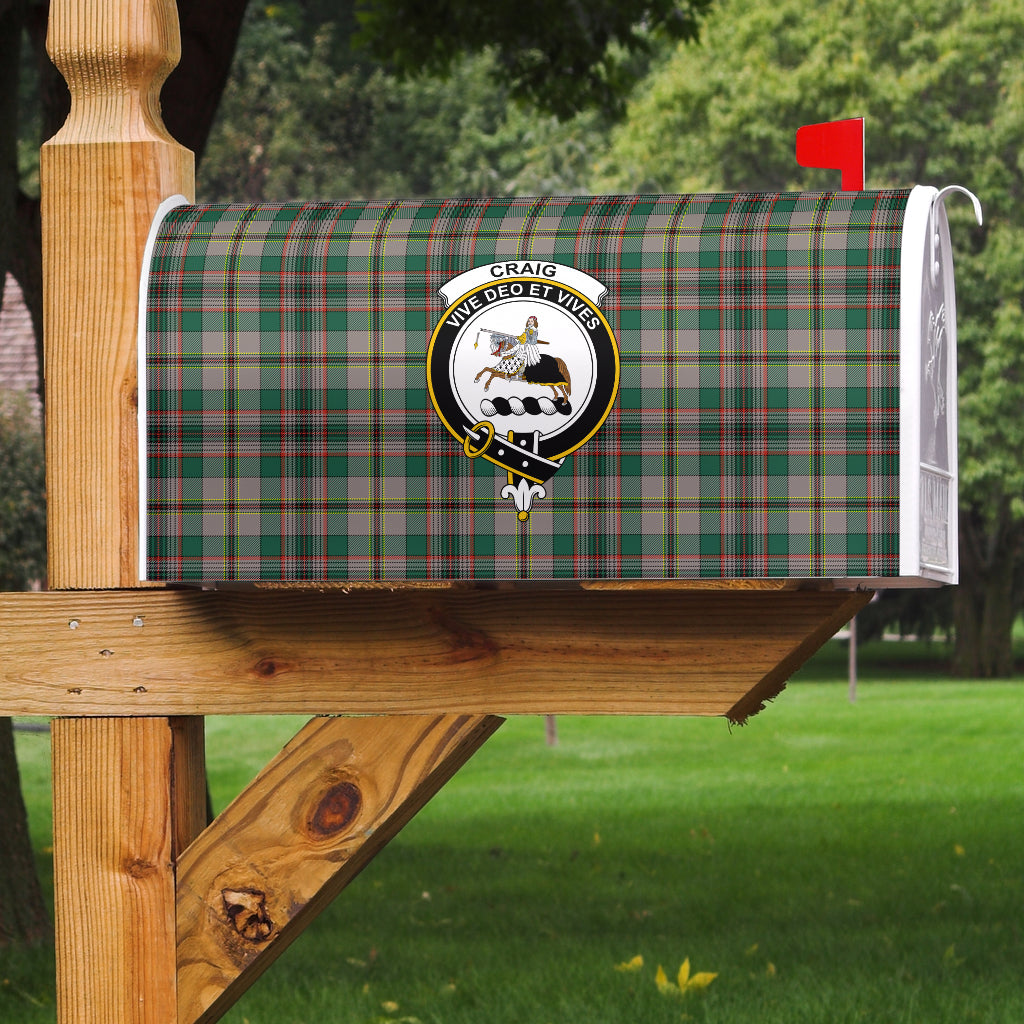 Clan Craig Ancient Tartan Crest Mailbox  - SPFC70 Clan Craig Tartan Today   