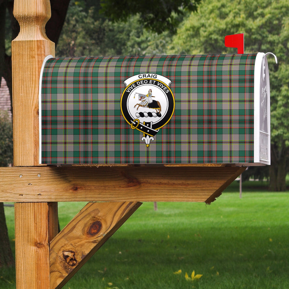 Clan Craig Ancient Tartan Crest Mailbox  - SPFC70 Clan Craig Tartan Today   